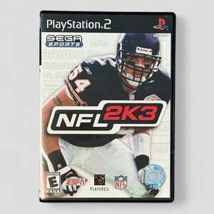 NFL 2K3 PS2 PlayStation 2 CIB Football Game Complete Original Box & Manual